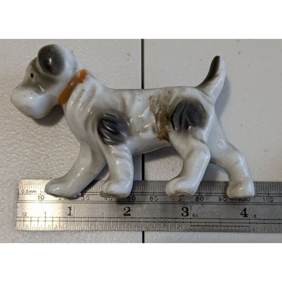 Vintage Ceramic Terrier Dog Figurines Set Made In Japan - Picture 10 of 12